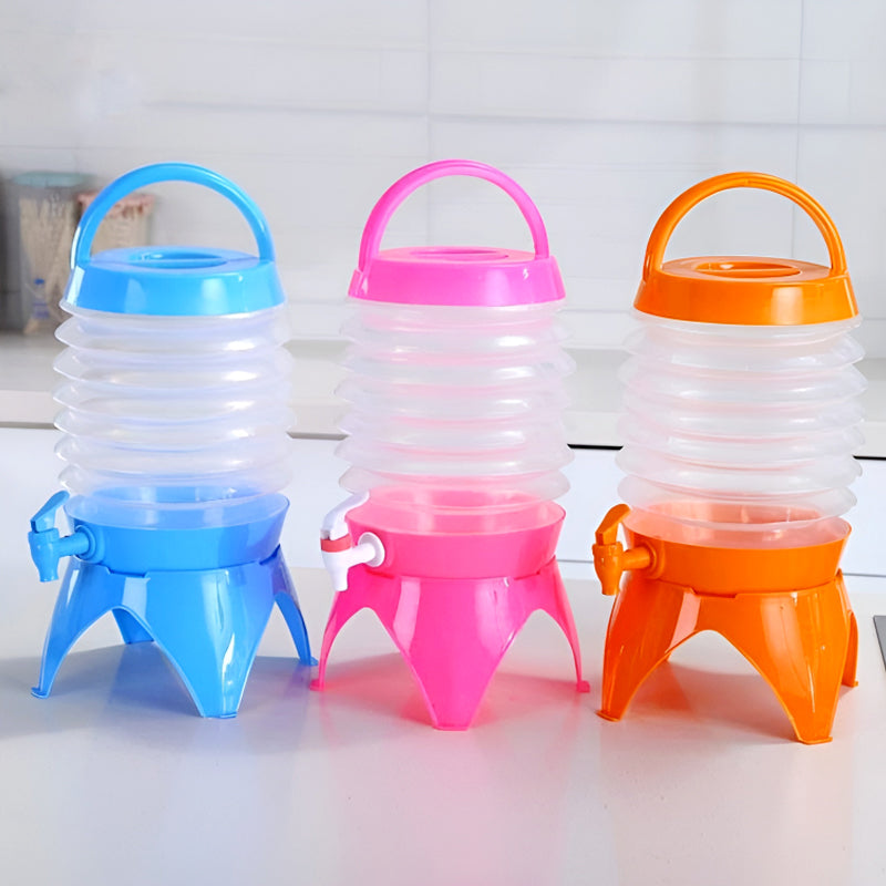 3.5-Liter Mini Portable Manual Foldable Multi-Purpose Beverage Dispenser