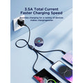 JoyRoom S-A18 3-in-1 Fast Charging and Data Cable – USB-A to Lightning, Type-C, and Micro, 3.5A