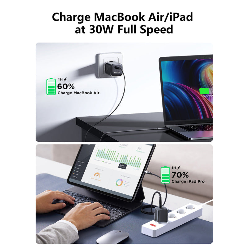 Joyroom JR-TCF07EU 30W PD Super Fast Charger – Compact and Powerful USB-C Adapter