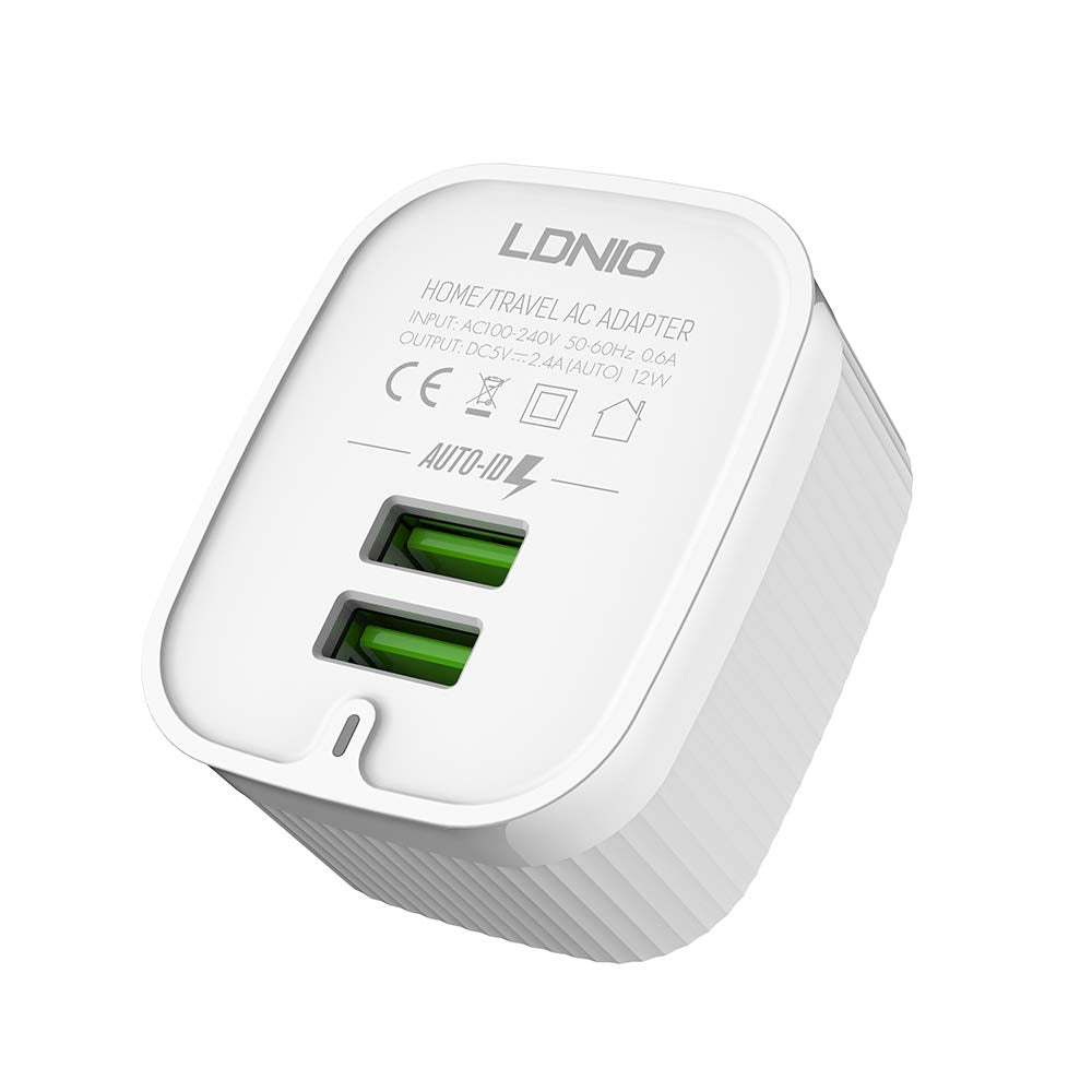 ADVIRE LDNIO A201 2.4A MAX Universal Travel Charger