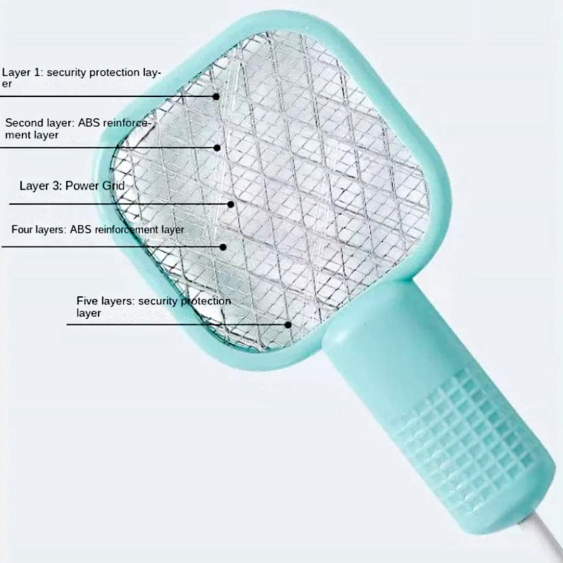 Mini 2-in-1 USB Electric Mosquito Racket & UV Bug Zapper Lamp – Portable, Chemical-Free Bug Killer