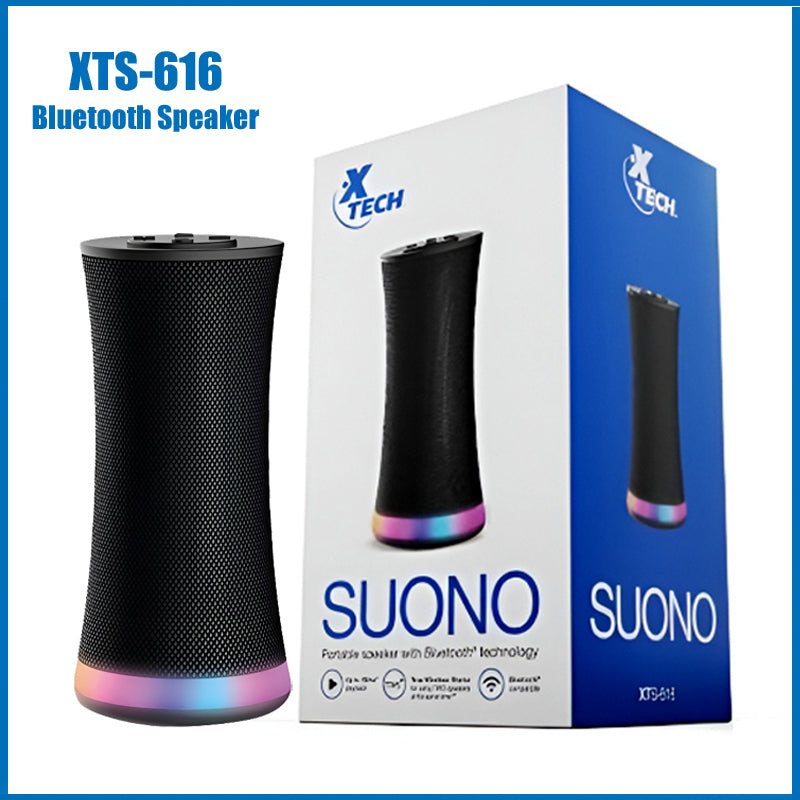 XTECH SUONO XTS-616 – Wireless Bluetooth Speaker with Powerful HD Sound & LED Lighting
