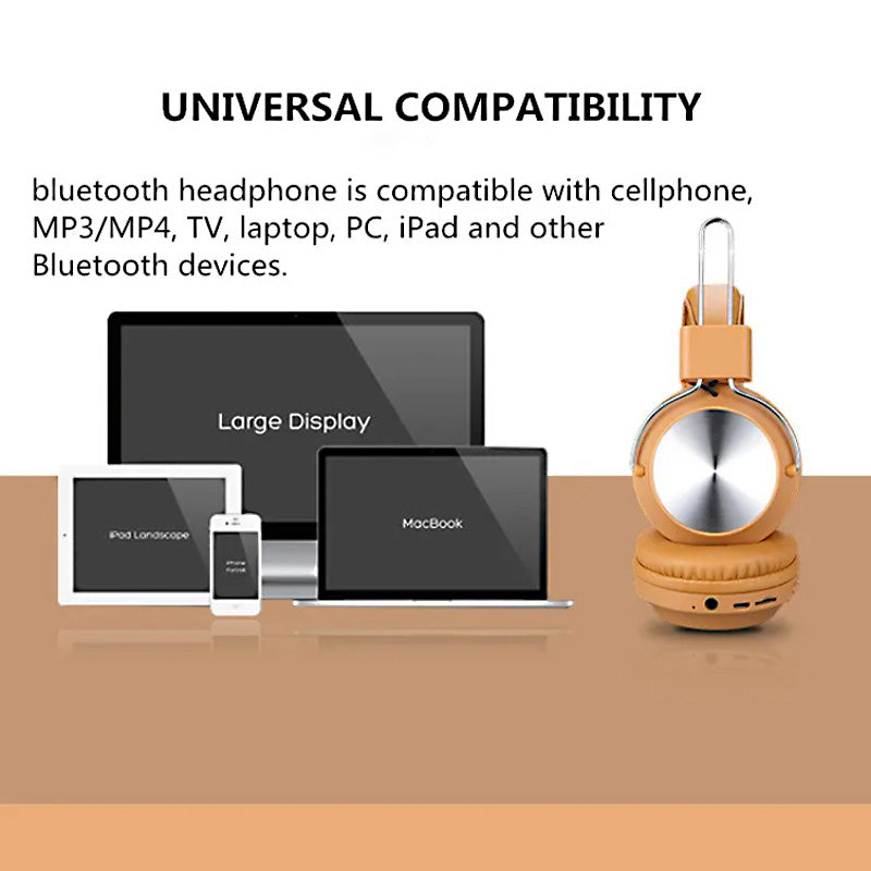 SODO SD-1001 Wireless Bluetooth 5.0 Headphones – Foldable Design, FM Radio, TF Card & AUX, Hi-Fi Stereo Over-Ear Headset