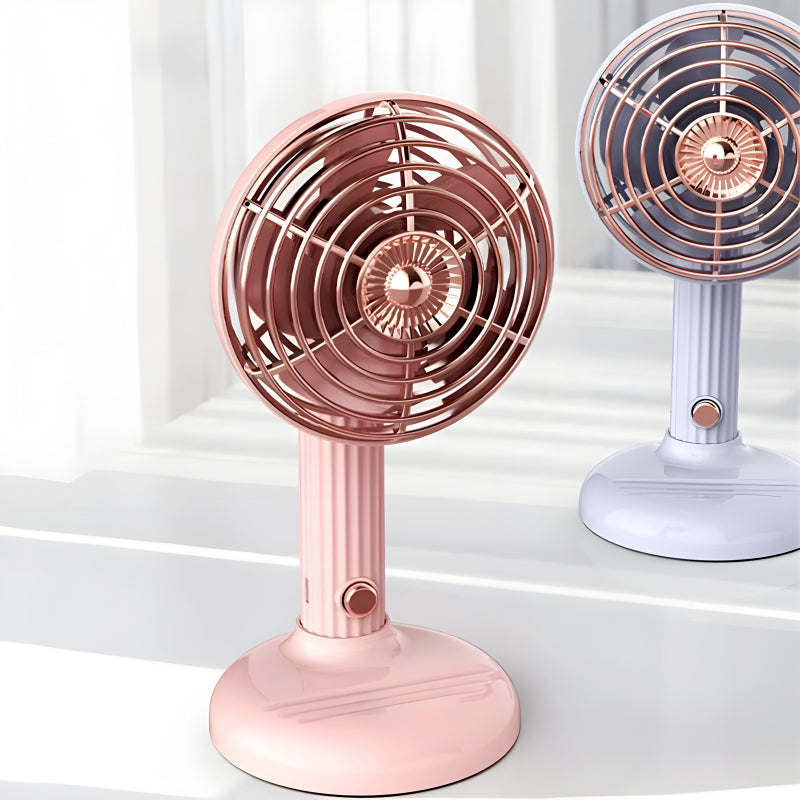 Compact Mini Portable USB Rechargeable Lightweight Handheld Cooling Fan With Adjustable Angle For Living Room, Bedroom And Office