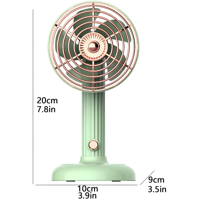 Compact Mini Portable USB Rechargeable Lightweight Handheld Cooling Fan With Adjustable Angle For Living Room, Bedroom And Office
