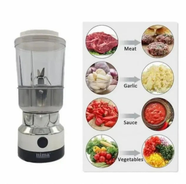 Raf 2 in 1 Mini Electric Coffee Grinder - Electric Masala Grinder - Juicer Blender - Juicer Blender Grinder - Stainless Steel Material - Spices and Food processor High Quality Machine - Chatni Maker