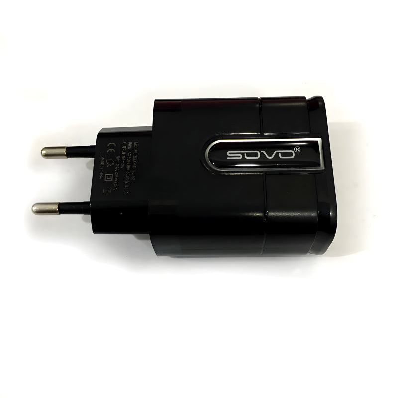 Sovo SE-52 Lexus 2.4 Amp Super Fast Charging Adapter With 2 USB Ports