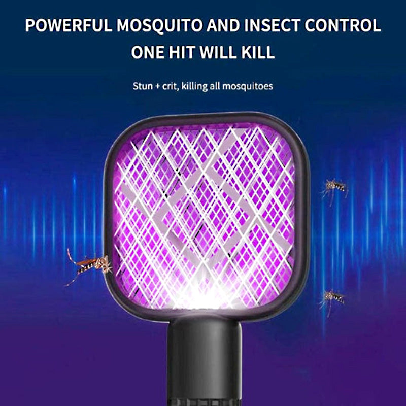 Mini 2-in-1 USB Electric Mosquito Racket & UV Bug Zapper Lamp – Portable, Chemical-Free Bug Killer
