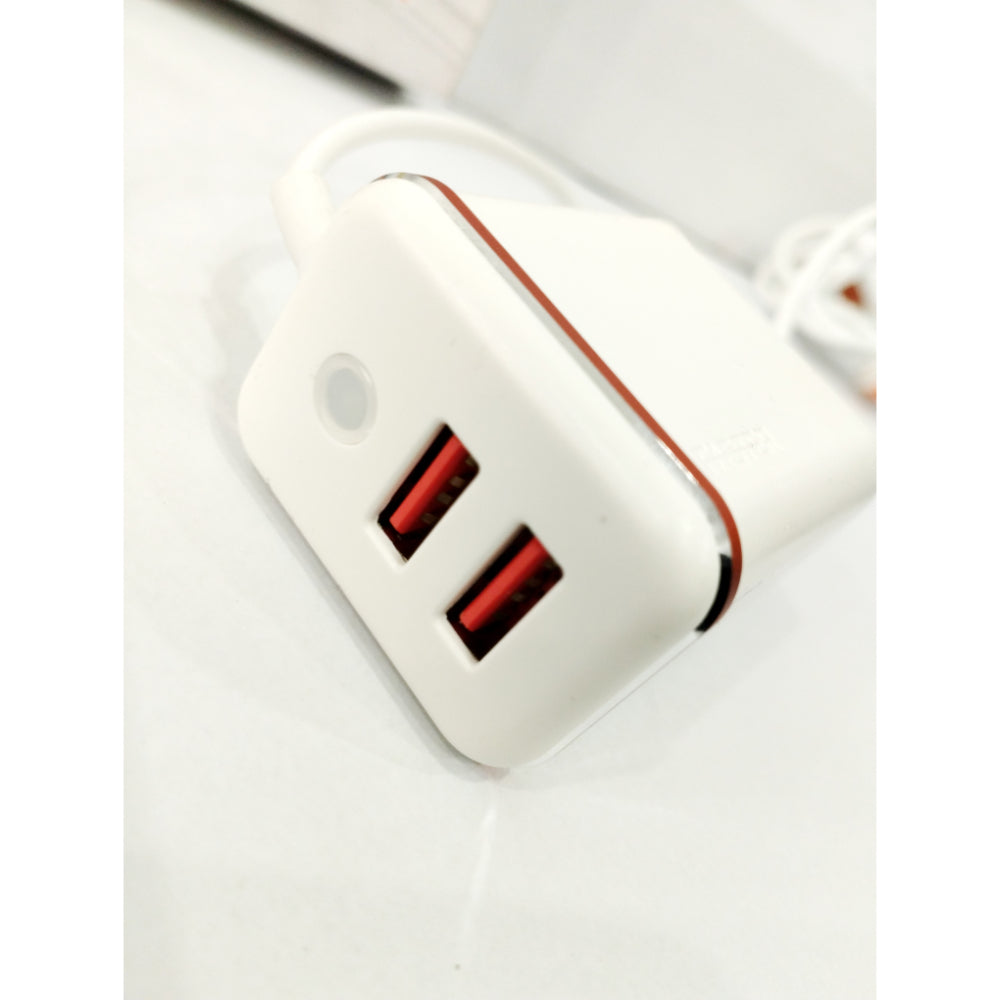 Falcon-F16 2 Ports USB 2.4A Fast Charger With Overcharging Protection