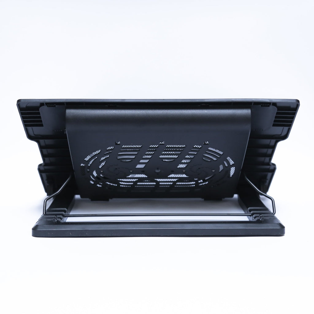 Portable And Powerful Dual Fan Laptop Cooling Pad With Adjustable Stand And LED Backlit