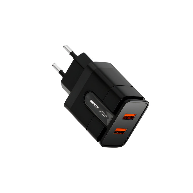 Sovo SE-52 Lexus 2.4 Amp Super Fast Charging Adapter With 2 USB Ports