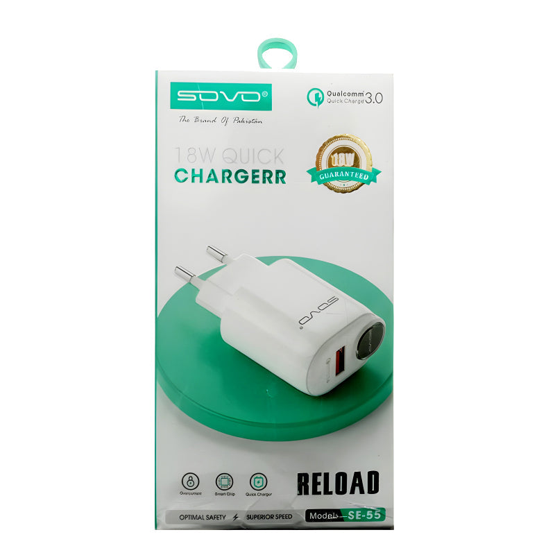 SOVO SE-55 Reload 18W High Quality Quick Charger