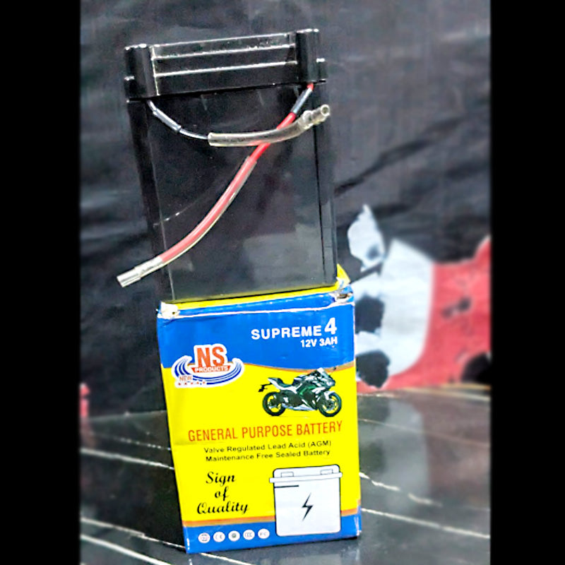 NS Supreme 4 – High-Performance 12V Dry Maintenance-Free AGM Motorcycle Battery