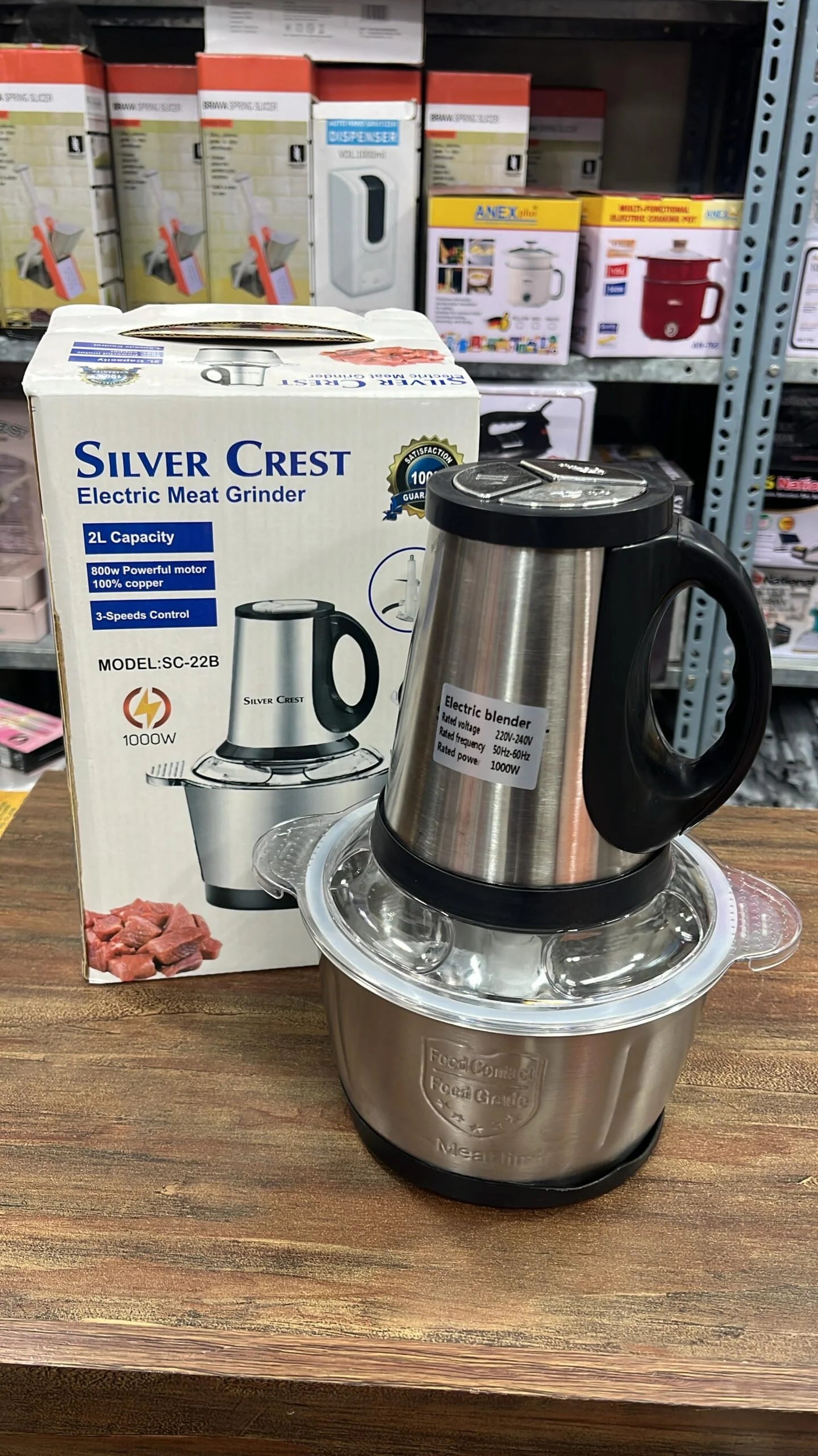 2 Litre Silver Crest Meat Chopper