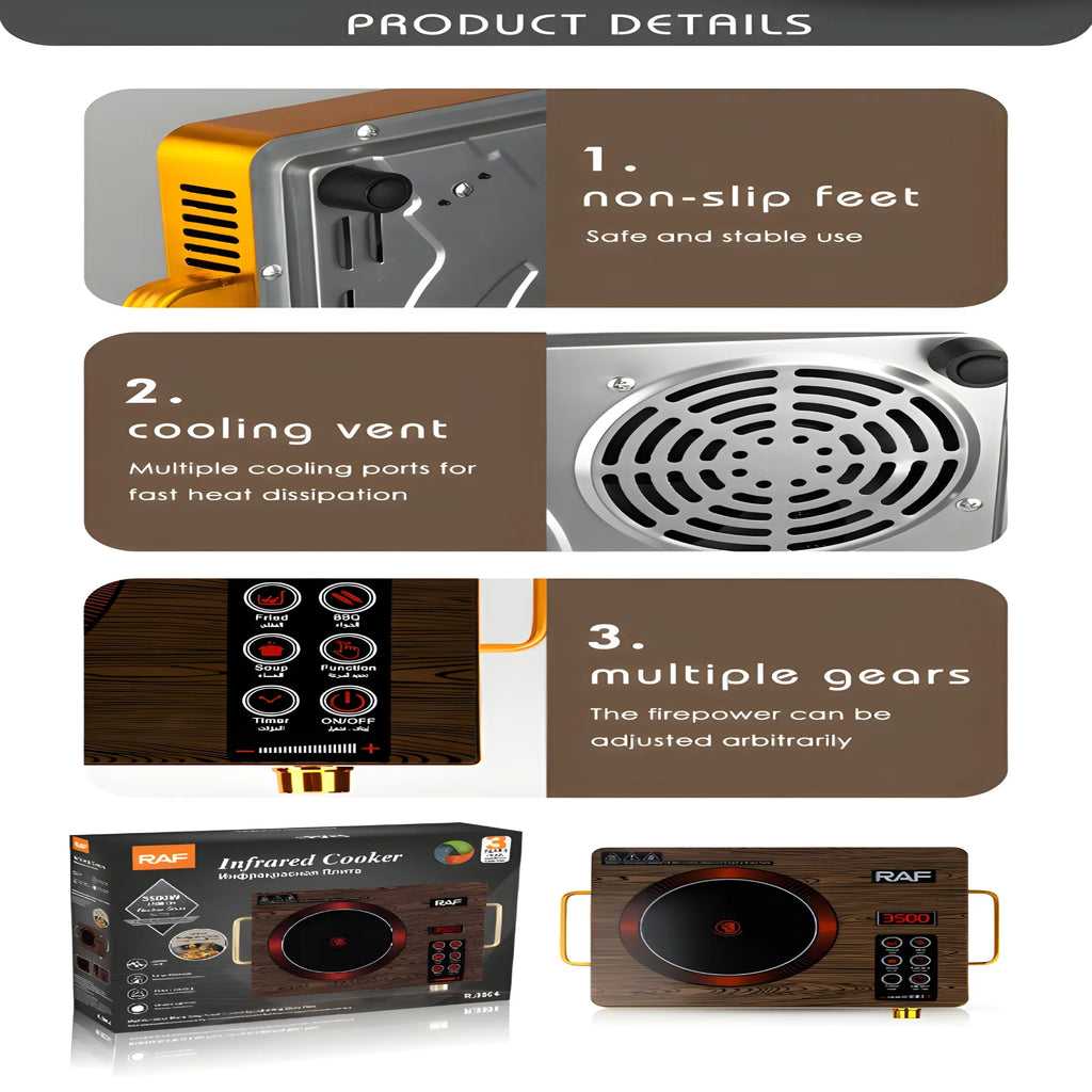 3500W Infrared Cooker Stove (Made in Germany)