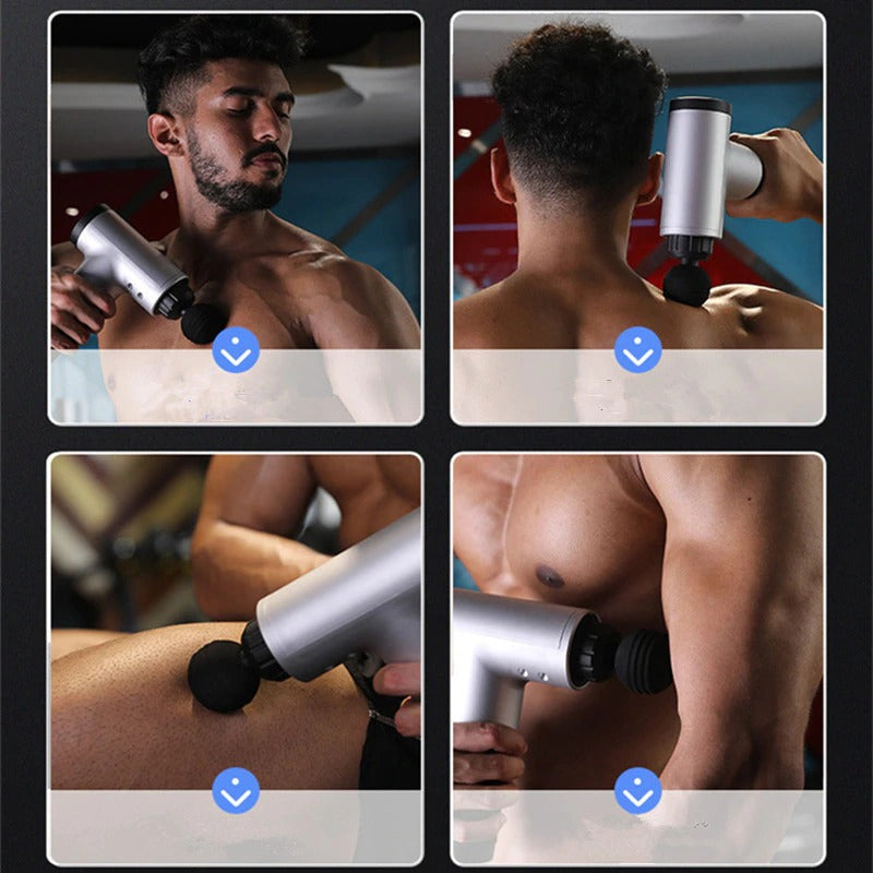 Fitness Muscle Relaxer Soreness Pain Relief With 4 Massage Heads