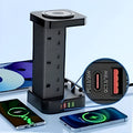 LDNIO SEW 4485 Multifunctional Smart Tower Power Strip with 2500W Surge Protection and Wireless Charging