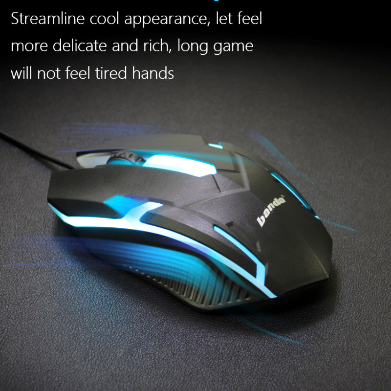 Banda MW800 RGB Esports Gaming Mouse – Precision Control, Dazzling Lighting, and Streamlined Comfort