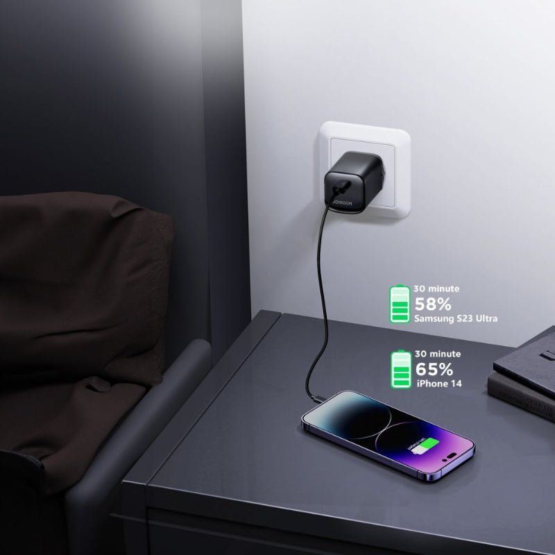 Joyroom JR-TCF07EU 30W PD Super Fast Charger – Compact and Powerful USB-C Adapter