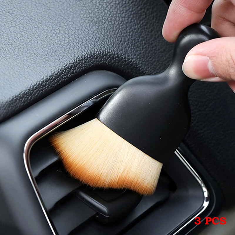 Pack of 3 Ultra Soft Detailing Brush – Multi-Purpose Cleaning Tool for Car Interior, Home & Office