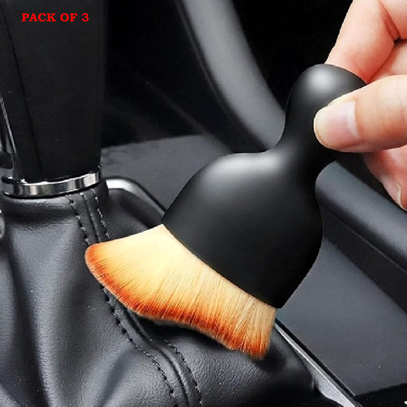 Pack of 3 Ultra Soft Detailing Brush – Multi-Purpose Cleaning Tool for Car Interior, Home & Office