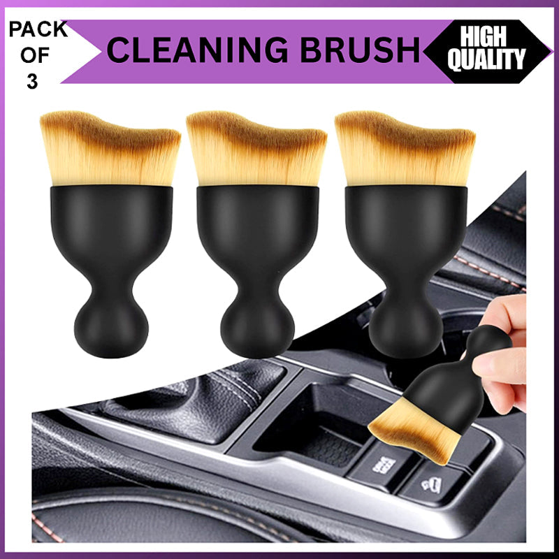 Pack of 3 Ultra Soft Detailing Brush – Multi-Purpose Cleaning Tool for Car Interior, Home & Office