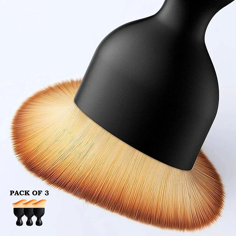 Pack of 3 Ultra Soft Detailing Brush – Multi-Purpose Cleaning Tool for Car Interior, Home & Office