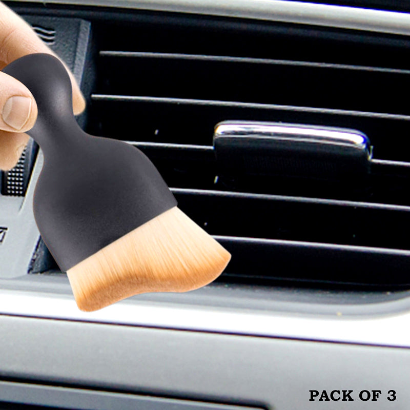 Pack of 3 Ultra Soft Detailing Brush – Multi-Purpose Cleaning Tool for Car Interior, Home & Office