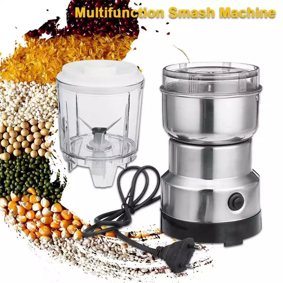 Raf 2 in 1 Mini Electric Coffee Grinder - Electric Masala Grinder - Juicer Blender - Juicer Blender Grinder - Stainless Steel Material - Spices and Food processor High Quality Machine - Chatni Maker