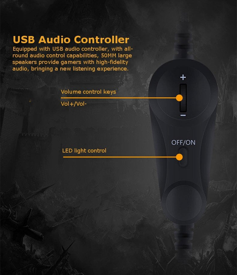 TBOTB Headset USB Port Headphone