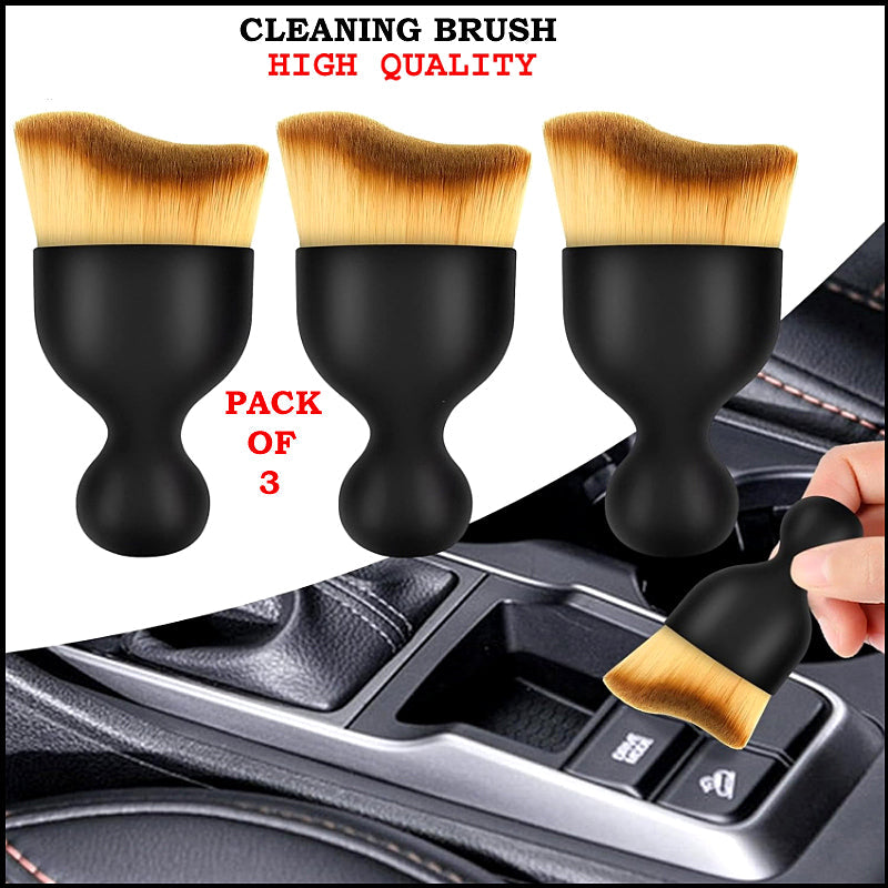 Pack of 3 Ultra Soft Detailing Brush – Multi-Purpose Cleaning Tool for Car Interior, Home & Office