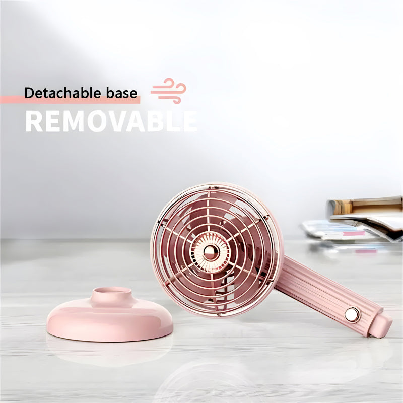 Compact Mini Portable USB Rechargeable Lightweight Handheld Cooling Fan With Adjustable Angle For Living Room, Bedroom And Office