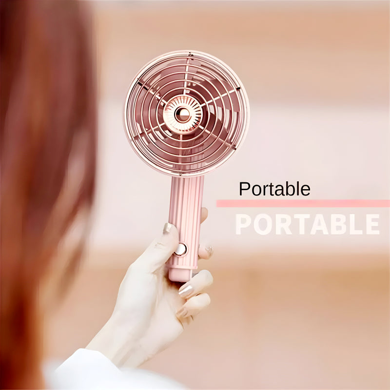 Compact Mini Portable USB Rechargeable Lightweight Handheld Cooling Fan With Adjustable Angle For Living Room, Bedroom And Office