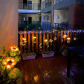 Pack Of 2 Waterproof Sunflower Solar Decorative Lights For Outdoor Garden And Lawn