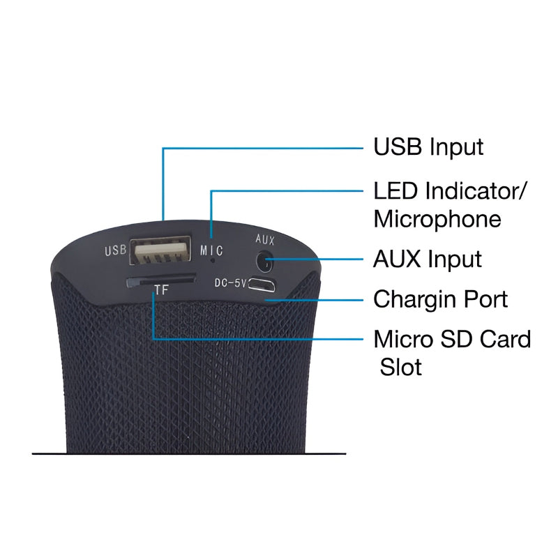 XTECH SUONO XTS-616 – Wireless Bluetooth Speaker with Powerful HD Sound & LED Lighting