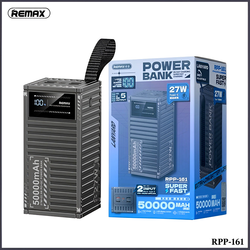 REMAX RPP-161 Container Series 50000mAh PD QC Fast Charging LED Display Powerbank