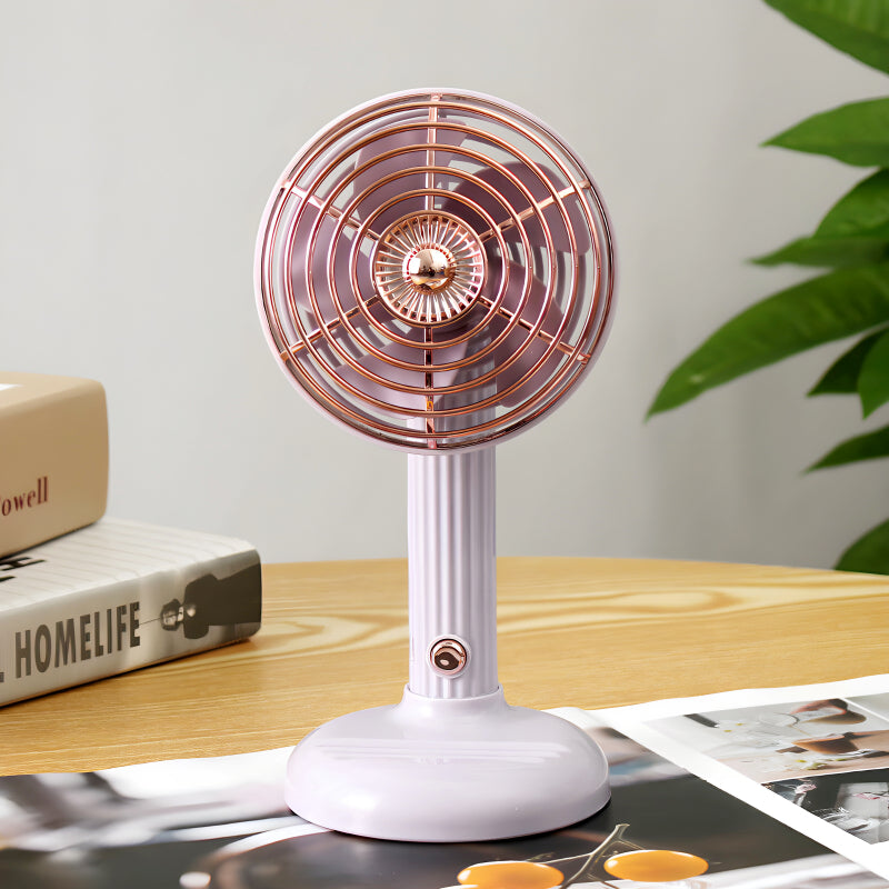 Compact Mini Portable USB Rechargeable Lightweight Handheld Cooling Fan With Adjustable Angle For Living Room, Bedroom And Office