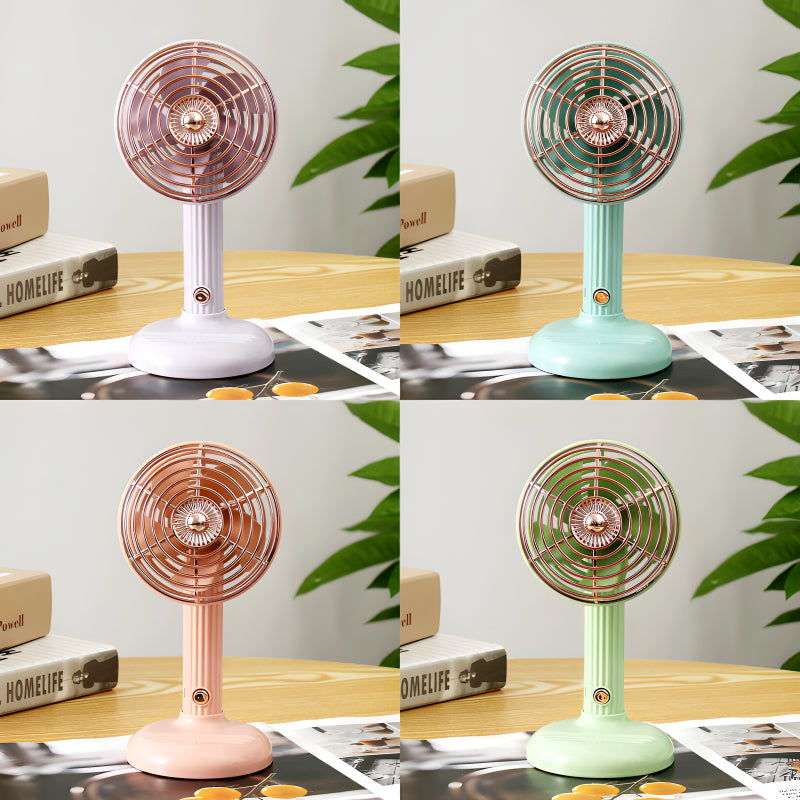 Compact Mini Portable USB Rechargeable Lightweight Handheld Cooling Fan With Adjustable Angle For Living Room, Bedroom And Office