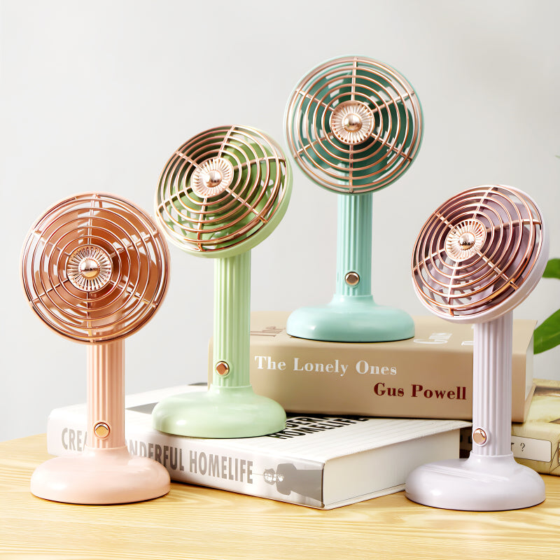 Compact Mini Portable USB Rechargeable Lightweight Handheld Cooling Fan With Adjustable Angle For Living Room, Bedroom And Office