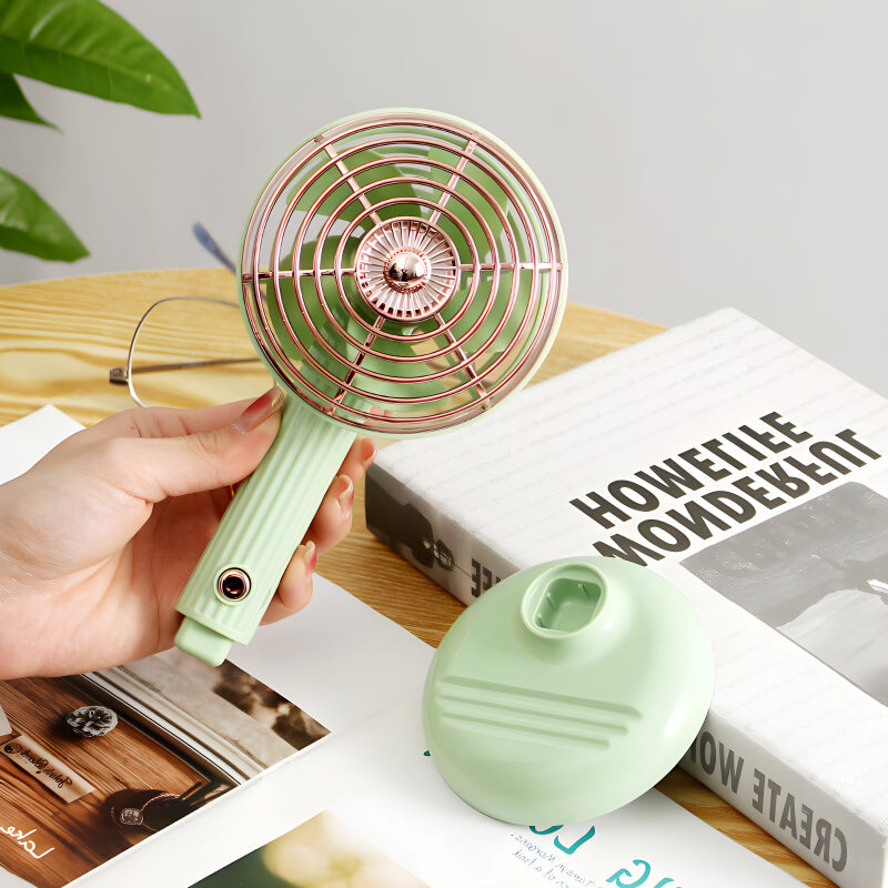 Compact Mini Portable USB Rechargeable Lightweight Handheld Cooling Fan With Adjustable Angle For Living Room, Bedroom And Office