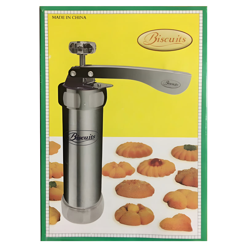 Multi-Pattern Cookie Press Machine DIY Biscuit Maker With 20 Disc Shapes And Stencils