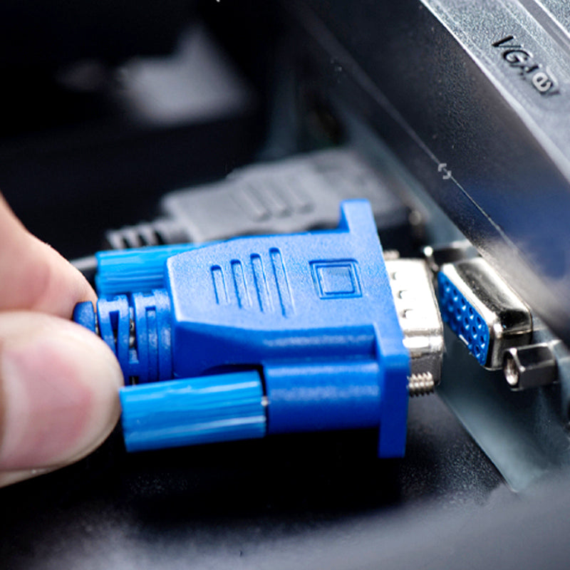 Durable 20m VGA Cable 15-Pin Male to Male High-Quality Shielded Video Cable for LCD Monitors, Projectors and PCs