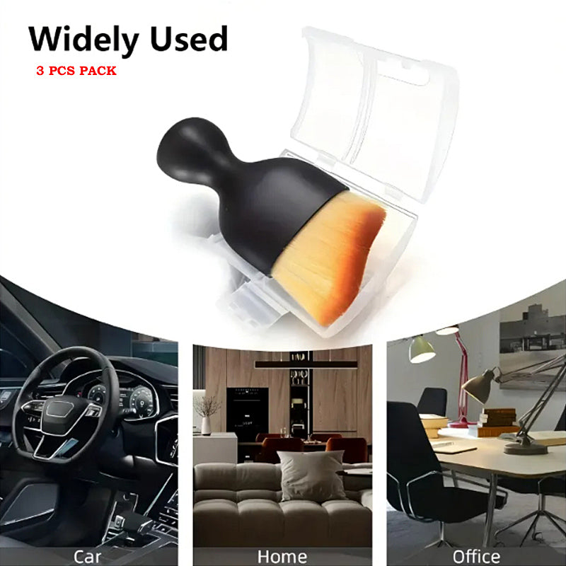 Pack of 3 Ultra Soft Detailing Brush – Multi-Purpose Cleaning Tool for Car Interior, Home & Office